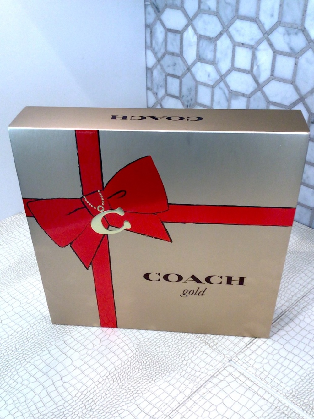 Brand New Coach Gold Perfume 4 Piece Set